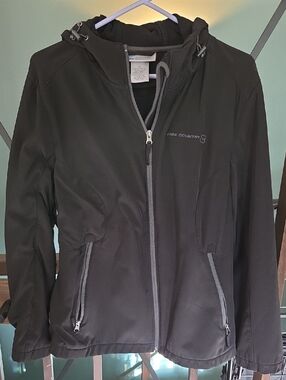 Free Country Women's Black Hooded Utility Softshell Jacket